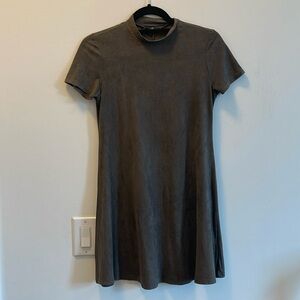 Amry Green Suede Dress